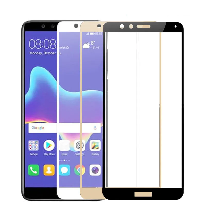 Защитное стекло закаленное для Huawei Mate 10 9 Lite 8 2018 Y9 Y6 Pro Nova 2i Enjoy 7 Plus Honor 9i | Мобильные
