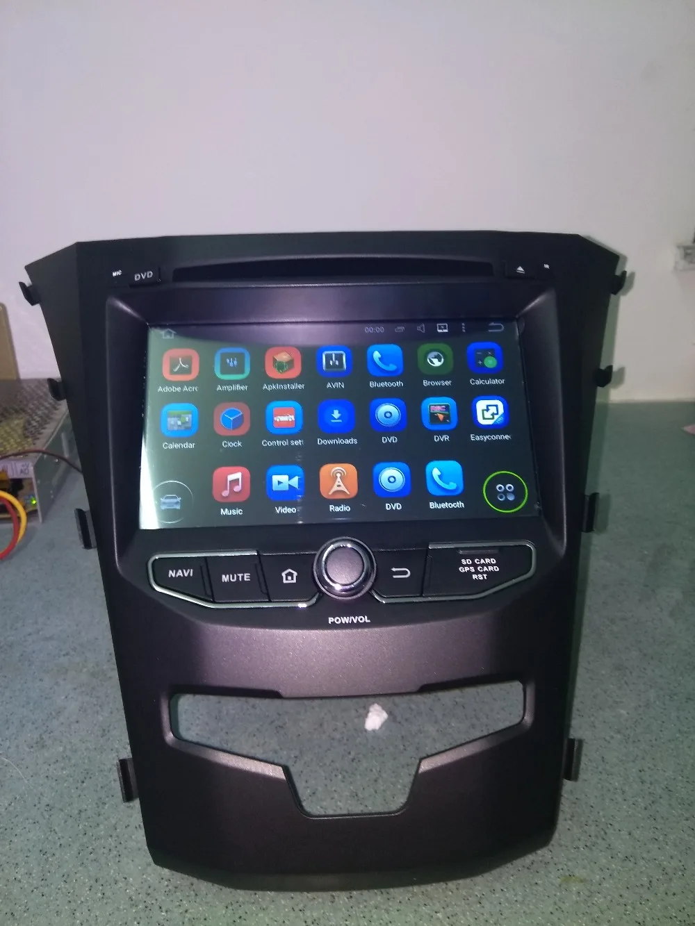 Top Octa Core 7 inch Android 9.0 Car Radio DVD player GPS for for SsangYong  Korando 2014 NAVIGATION gps 4G ram 64g rom stereo auto 6