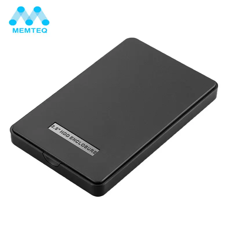 

MEMTEQ HDD Enclosure 2.5 inch USB 2.0 2TB SATA HDD Hard Disk Drive External Enclosure Case Box for Laptop PC Notebook Black