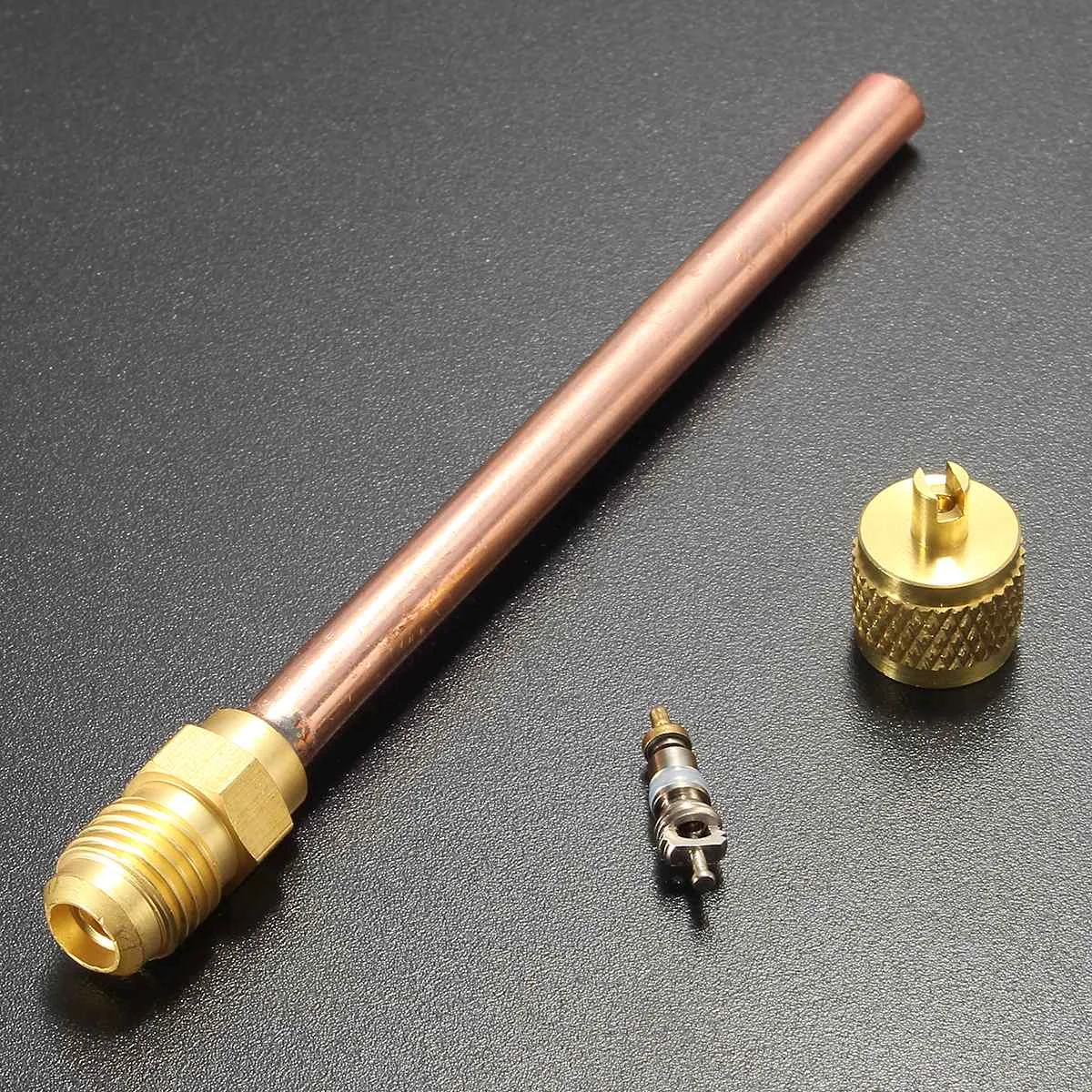 

1/4 inch SAE x 1/4 inch OD x 4 inch Longer Stem Service/Access Valve Core & Core Remover Automobile Bicycle Wheels Apply