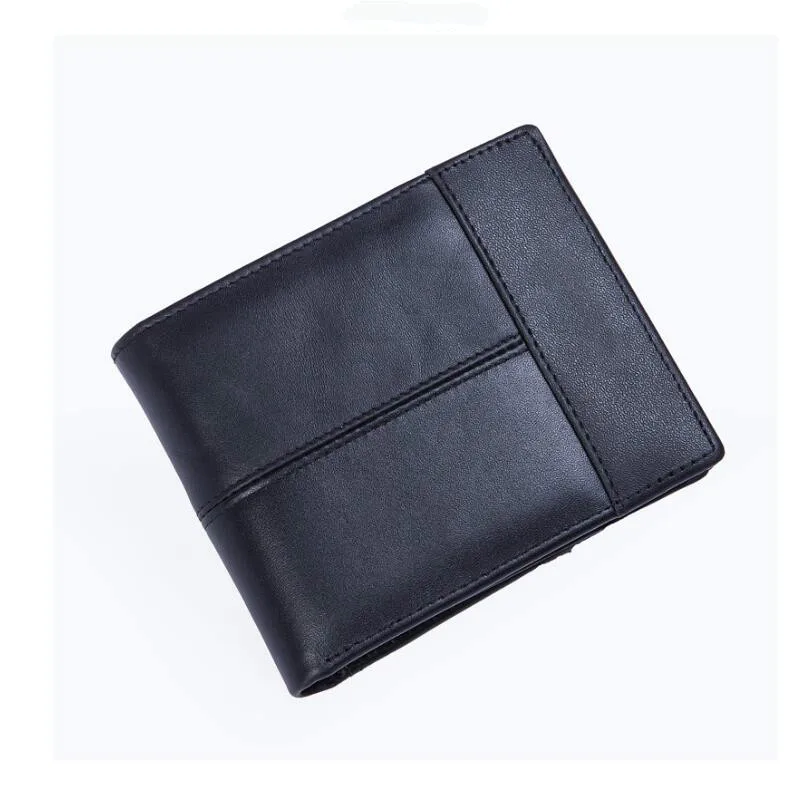 

KUJING Wallet Quality Leather Men Multi-card Business Wallet Fashion Short Leather Wallet Hot Cheap Leather Men's Casual Wallet