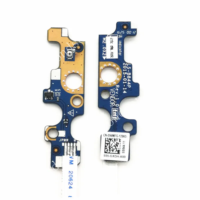 para Dell Inspiron 15 3558 5551 5555 5558 5559 Placa de Botão de Energia 94mfg Ls-b844p1 Ano Garantia 10 Peças Novo - Imagem 3