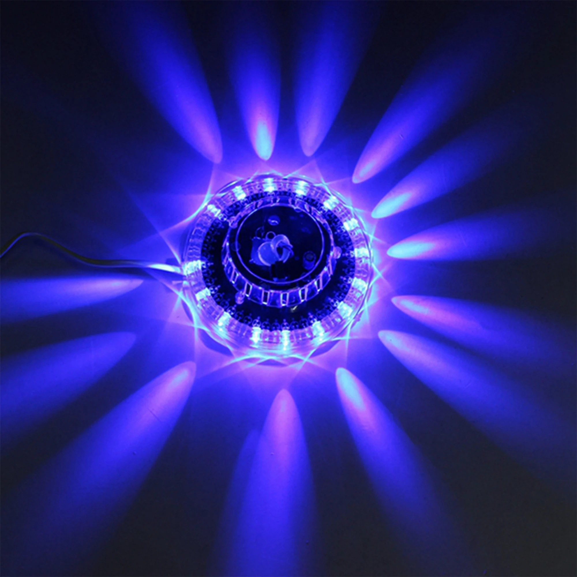 Портативный лазерный сценический светильник Jiguoor UFO 8 Вт rgb 48 светодиодов со