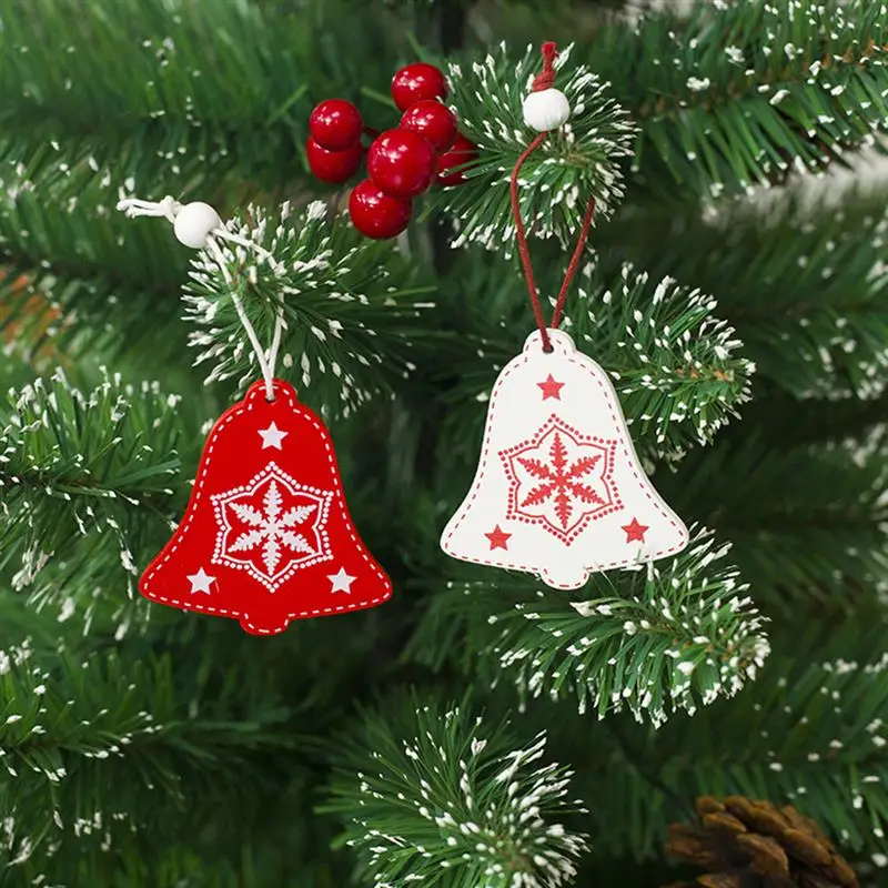12 шт. Рождество DIY кулон коробка Деревянный Мини Рождественская елка
