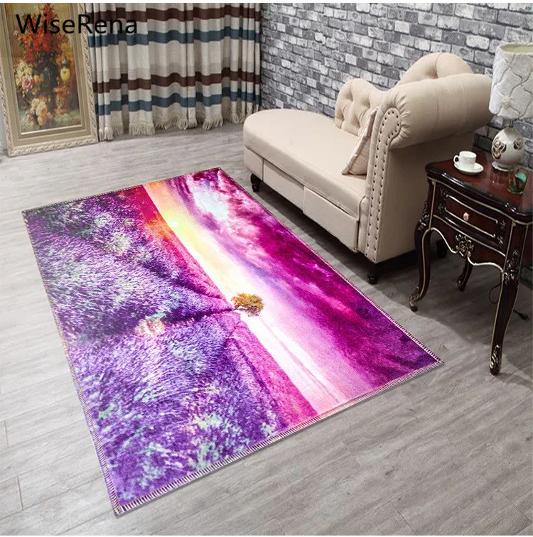 

15 Styles 3D Maple Floral Beach Scenic Carpet Large Size Parlor Living Room Rugs Printing Bedroom Kitchen Toilet Decorate Mats