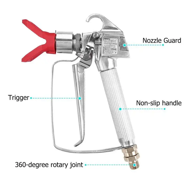 Высокая Давление 3600 фунтов/кв. дюйм безвоздушного Краски пистолет высокое Давление Опрыскиватели Опрыскиватель