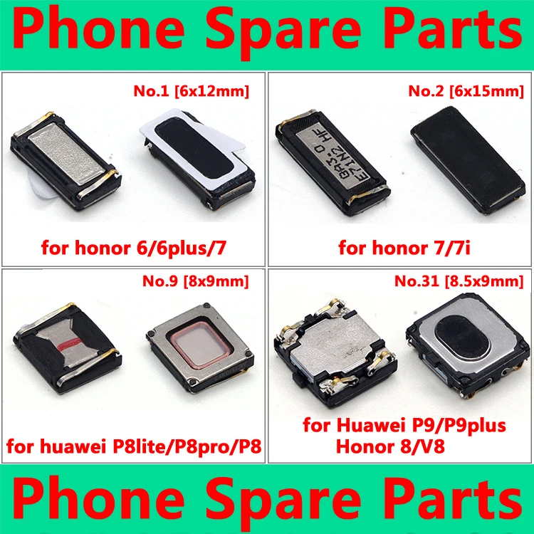 

Kwainee High Quality for honor 6 6plu 7 7i 8 V8 Ear Speaker Earpiece Headphone Earphone Replacment Part for Huawei P7 P6 P8 P9