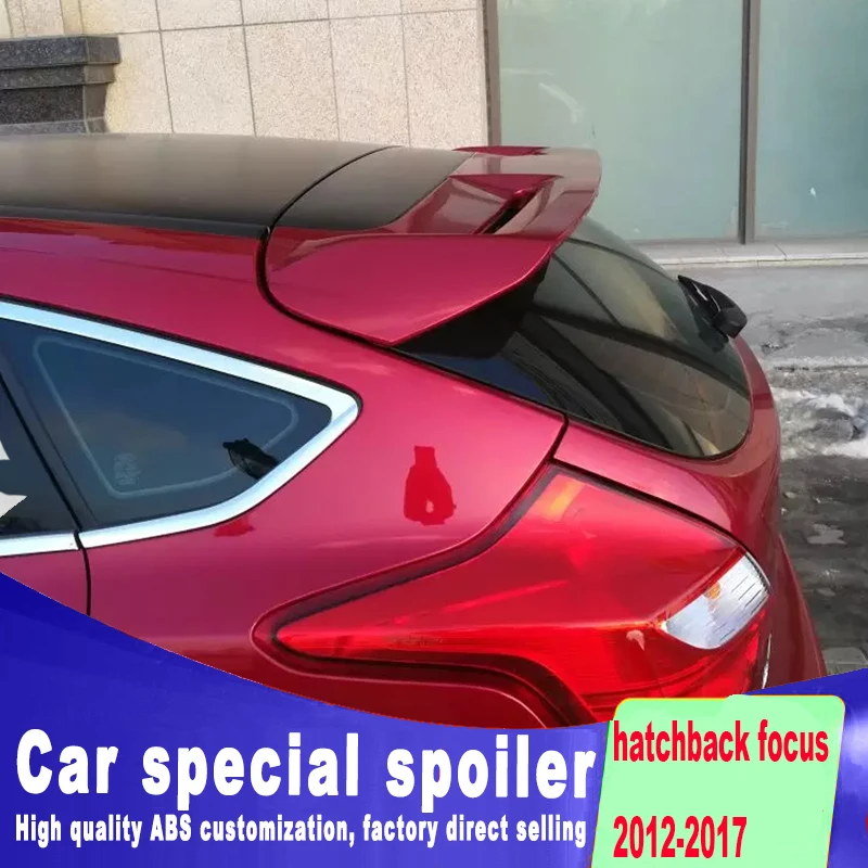 Дизайн стабильный тип большой спойлер для ford focus Хэтчбек 2012 2013 грунтовкой или DIY Краска Цвет Фокус