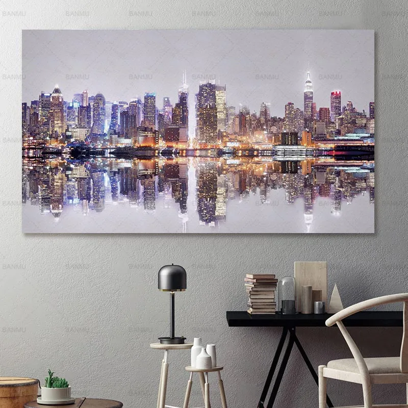 Canvas Painting Decoration Pictures Poster Picture for Living Room City Print Wall Art Landscape Paint Unframed Canvas Painting Decoration Pictures Poster Picture for Living Room City Print Wall Art Landscape Paint Unframed