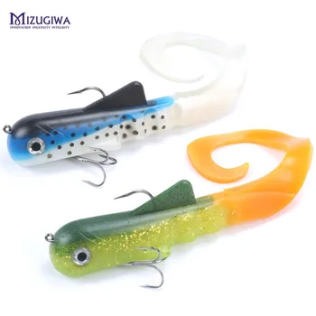 

Unicorn Dawg Pike Musky Fishing Game Soft Plastic Lure 12" / 30cm 115g Crank Jerk Rubber Baits Leurre Souple 3/0 Treble Hooks