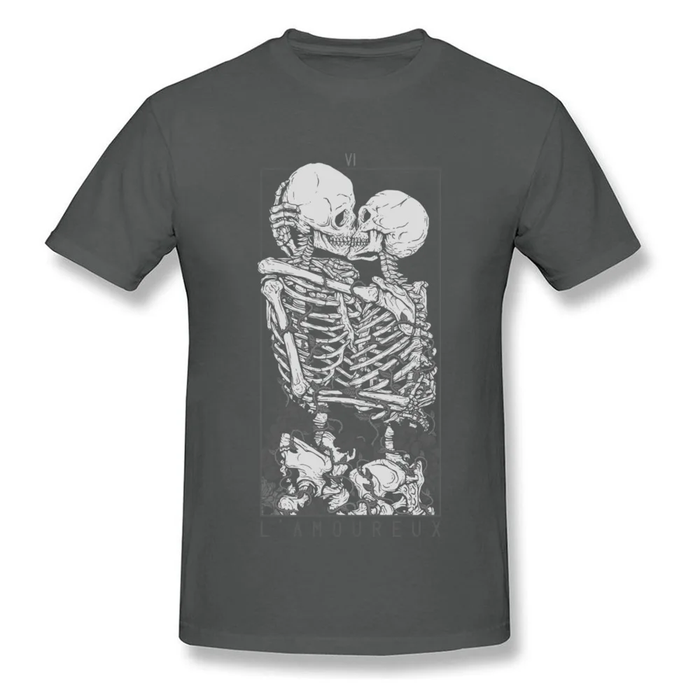 The Lovers Summer Autumn Pure Cotton Crew Neck Tees Short Sleeve Summer Clothing Shirt New Design Design T Shirt The Lovers carbon