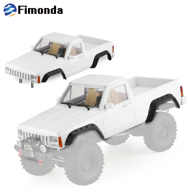 INJORA Unpainted 313mm Wheelbase Cherokee Pickup Truck Car Shell Kit for 1/10 RC Crawler Axial SCX10 & SCX10 II 90046 90047 INJORA Unpainted 313mm Wheelbase Cherokee Pickup Truck Car Shell Kit for 1/10 RC Crawler Axial SCX10 & SCX10 II 90046 90047