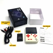 Мини портативная игровая консоль подарок 8 бит 2,8 дюйма цветной ЖК-дисплей Детский Цветной игровой плеер встроенный 168 игр 800 мАч большой аккумулятор