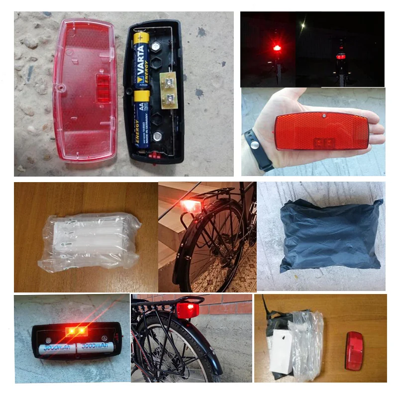 Best JS Leds Bike Rear Light Rear Rack Light Lamp Battery for MTB Cycling Safe Warning Bicycle Taillight Flashlight bisiklet aksesuar 2