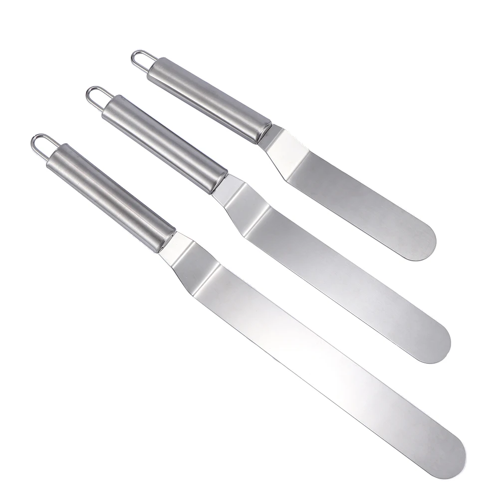 1pc Stainless Steel 6/8/10 Inches DIY Icing Frosting Spreader Fondant