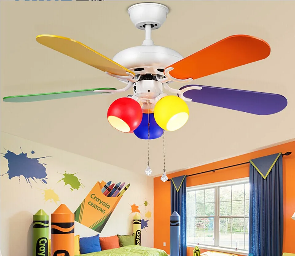 Американская Мода светодиодный Лофт светодиодный потолочный вентилятор светодиодный Светодиодный вентилятор свет для детской комнаты столовая гостиная вентилятор лампа с E27 220 В