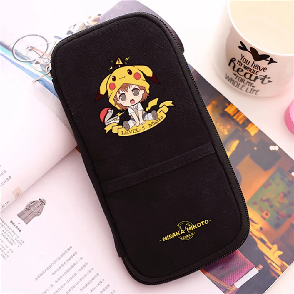 

Zshop Manga Rail Gun Zipper Coin Purse for High School Students Children Change Purse Gifts