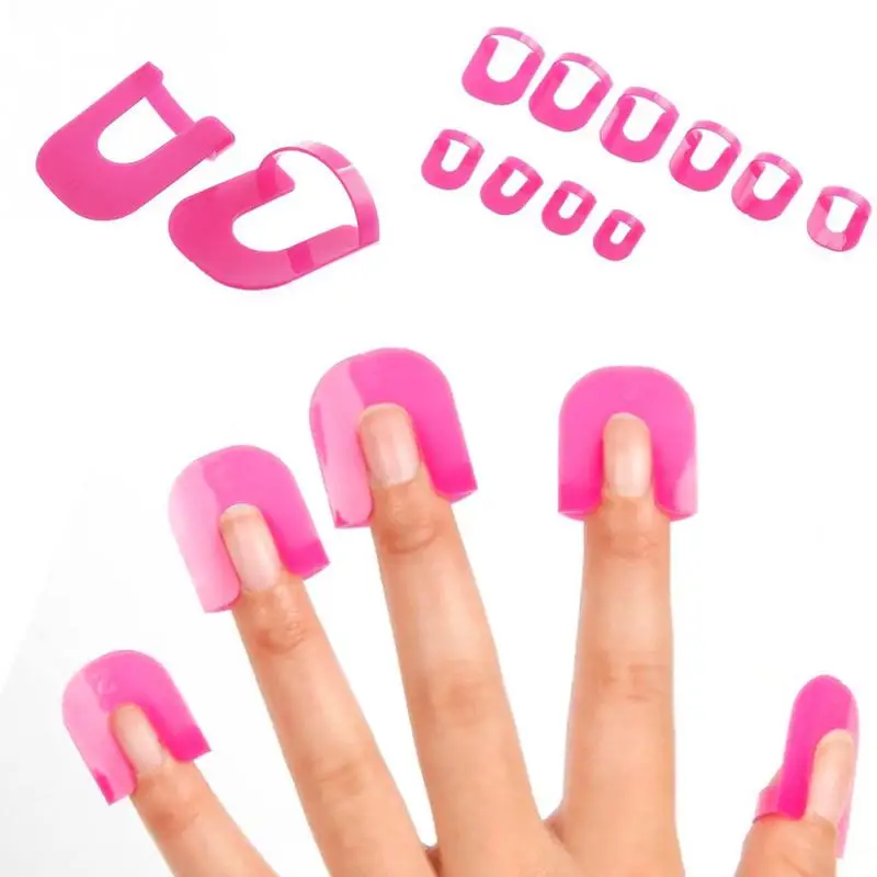 

TOP Quality 26pcs Manicure Tool Nail Gel Model Clip Nail Edge Gradient Print French Nail Polish Glue Overflow Preventing Tool