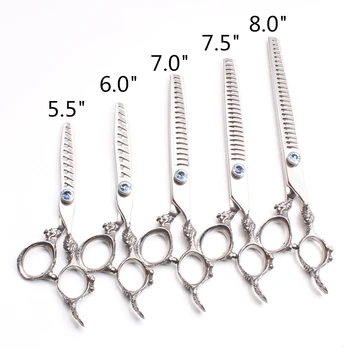 

5.5" 6" 7" 7.5" 8" JP 440C Customize Logo Barber Scissors Human Hair Scissors Haircut Thinning Scissors Pets Hair Scissors C9107