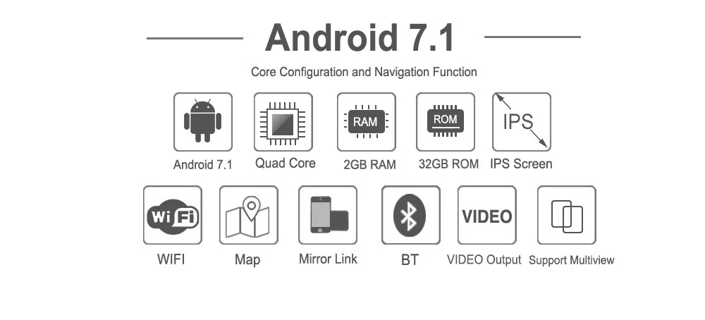 Flash Deal ID6 Android 7.1 quad core 2G+32G car multimedia player for BMW X1 F48 2016 2017 Original car NBT system IPS screen gps system 23