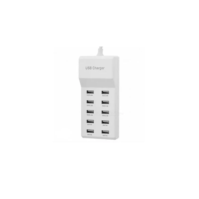 Штепсельная Вилка EU/US/UK 10 usb зарядных станций разветвитель 60 Вт зарядное