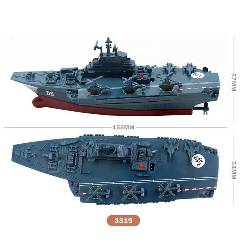 Remote Control Challenger Aircraft Carrier RC Boat Warship Battleship D40