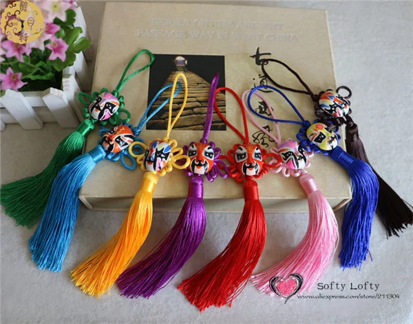 Peking Opera Faces Chinese Knot hanging pendants - 1