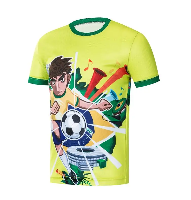 Футболка для велоспорта с героями мультфильмов; детская велосипедная футболка с короткими рукавами; дышащая быстросохнущая одежда с динозавром для мальчиков и девочек - Цвет: 14