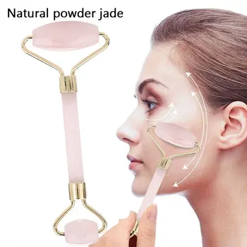 

Hot Double Head Facial Massage Roller Jade Face Body Slimming Machine Eye Neck Head Facial Massager Beauty Health Care Tool