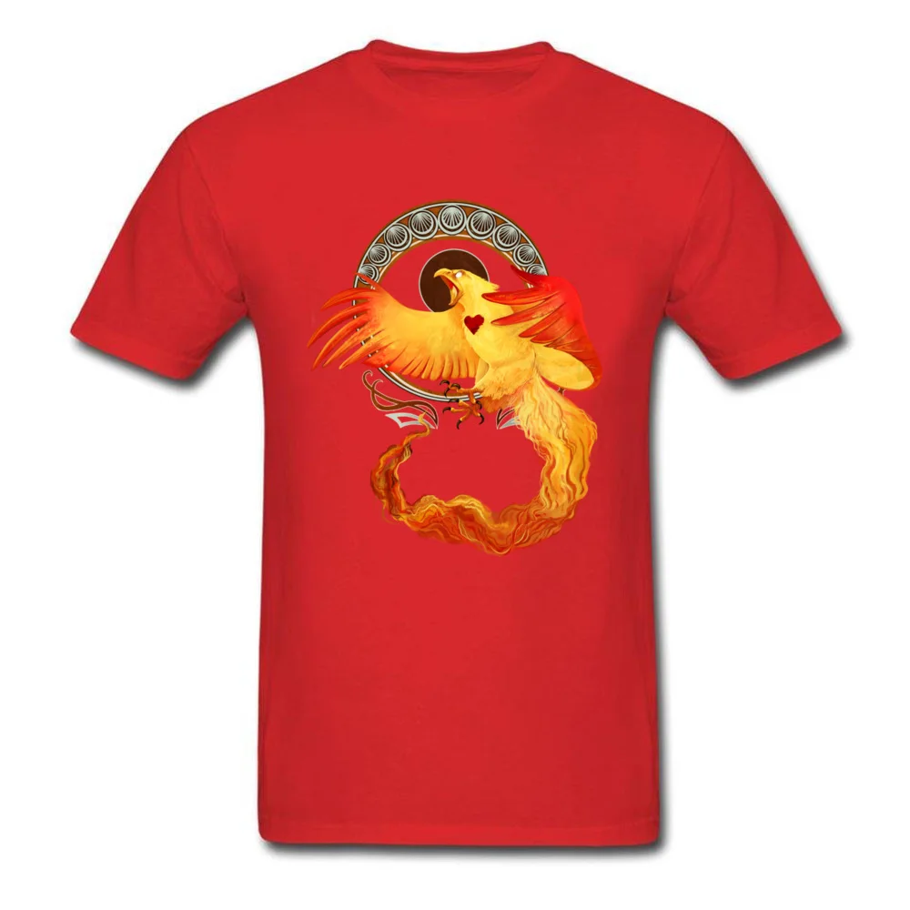 Phoenix Heart T Shirt Short Sleeve Casual Fashion Men Summer Fall Tops & Tees Casual Tee-Shirt Round Collar 100% Cotton Fabric Phoenix Heart red