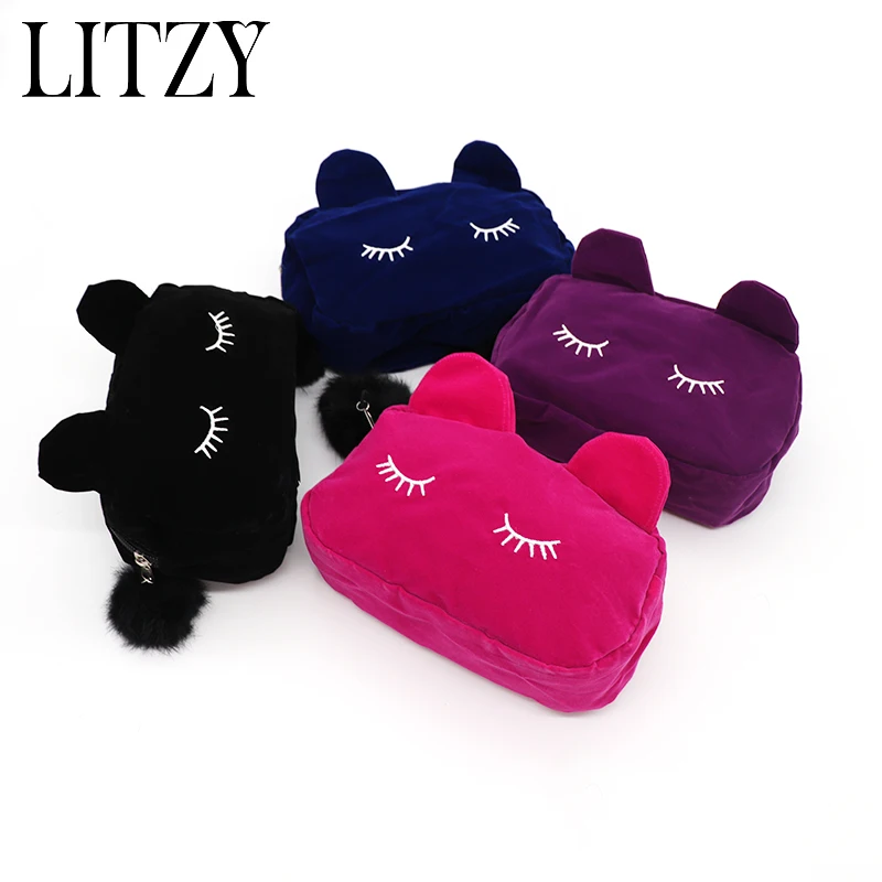 Cat Pencil Case Plush Pencil Case for Girls Cute Fur Ball Pencil Bag Kawaii Big Large Pencils Box Bts Stationery School Supplies Cat Pencil Case Plush Pencil Case for Girls Cute Fur Ball Pencil Bag Kawaii Big Large Pencils Box Bts Stationery School Supplies