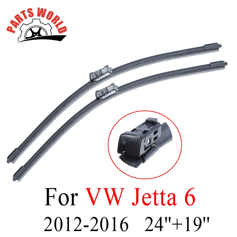 24''+19'' Pair Windscreen Front Wiper Blades For VW Jetta 6 2012 2016