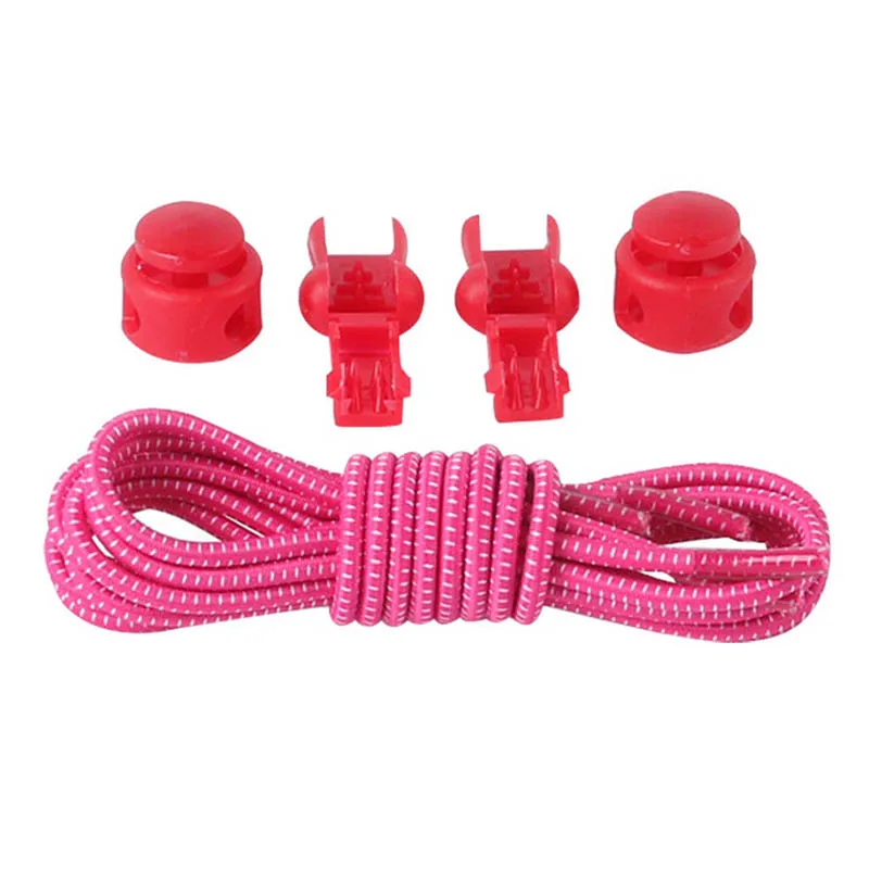 1 Pair Safe Stretch Lazy Shoelaces No Tie Locking Trainer Running Athletic Sneaks Shoe Laces Foot Care Tools New
