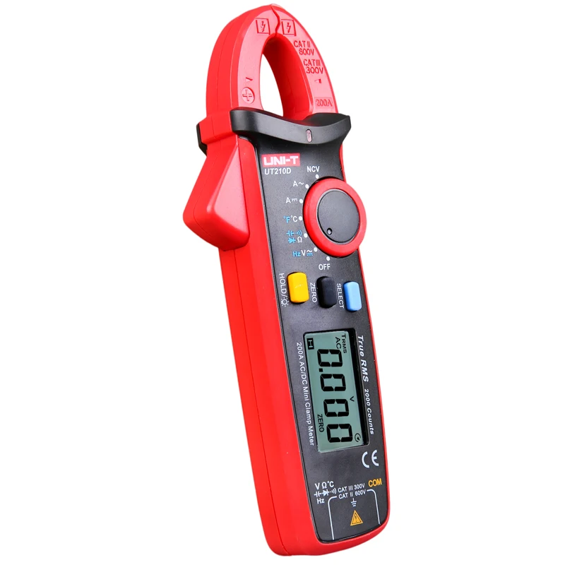 UNI T UT210A/UT210B/UT210C/UT210D/UT210E мини клещи Автоматический амперметр