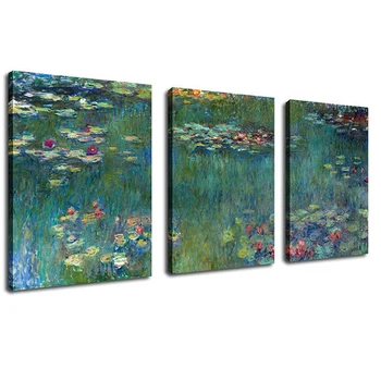 

3pcs Water Lilies scenery Diy Diamond Painting Cross Stitch 5D Full Diamond Embroidery Mosaic Wedding Decoration StickerZP-2990