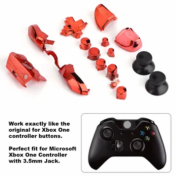 

Full Guide Button Sets Mod Replace Part Buttons Kit Accessory For Microsoft Xbox One Controller 3.5mm Jack