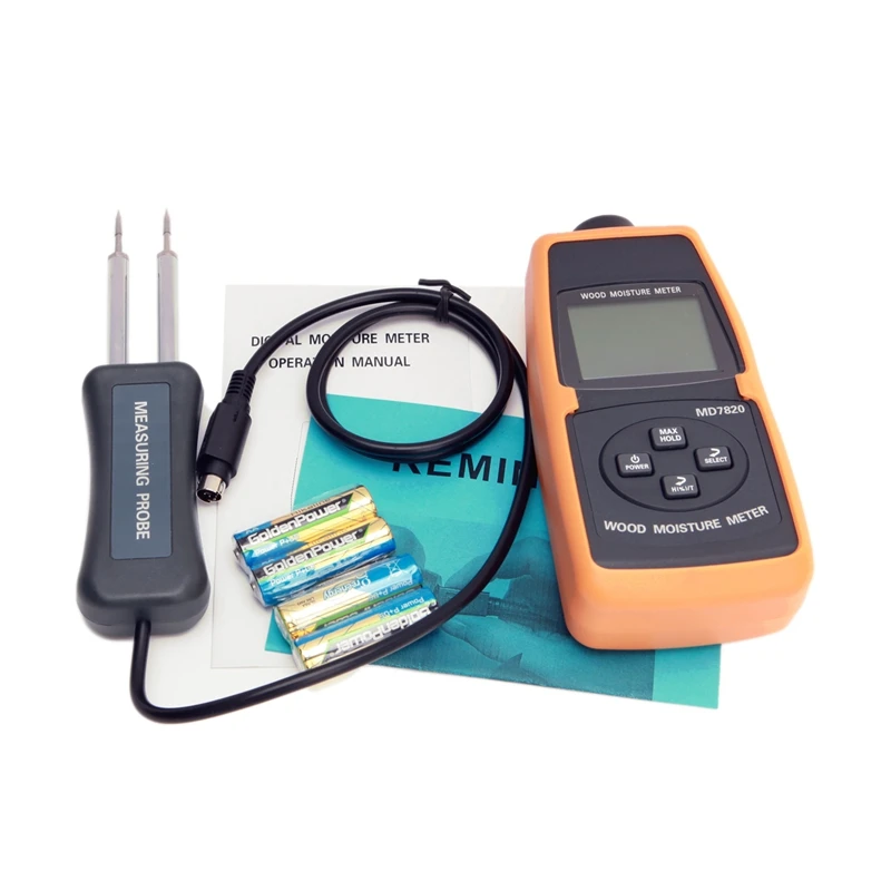 Professional Digital Wood Moisture Meter 2 60 LCD Tree Timber Wood