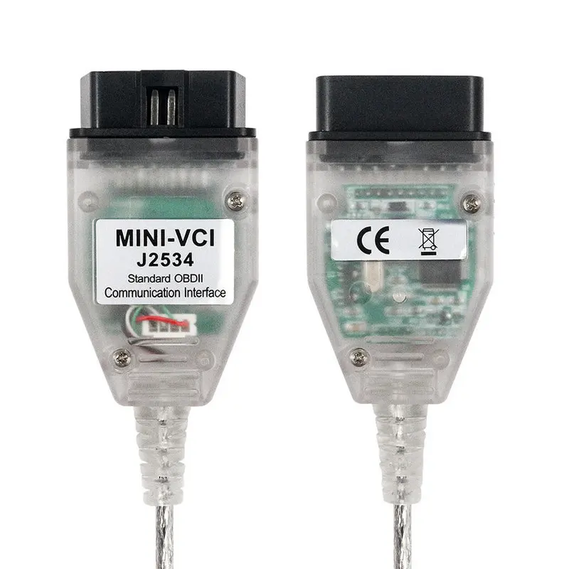 Заводская цена! Последний V13.00.022 мини VCI интерфейс для ТИС Techstream MINI-VCI FT232RQ чип J2534 OBD2 Диагностический кабель