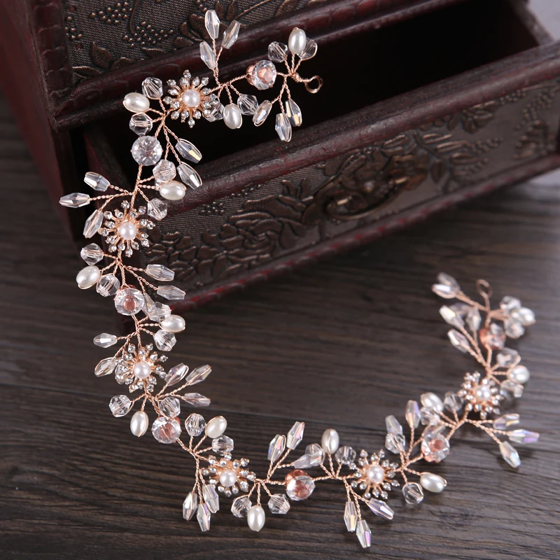 Gold Color Headbands (6)