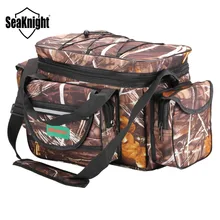 SeaKnight Водонепроницаемая нейлоновая Рыболовная Сумка большой емкости многофункциональная Рыболовная Снасть сумка двухслойная уличная сумка SK003