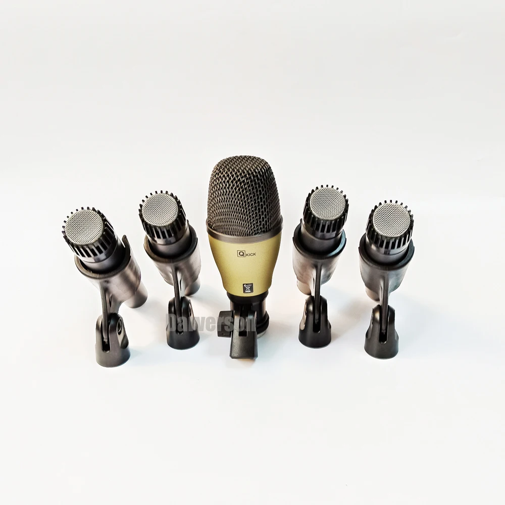 kick bass snare tom drum kit dynamic microphone