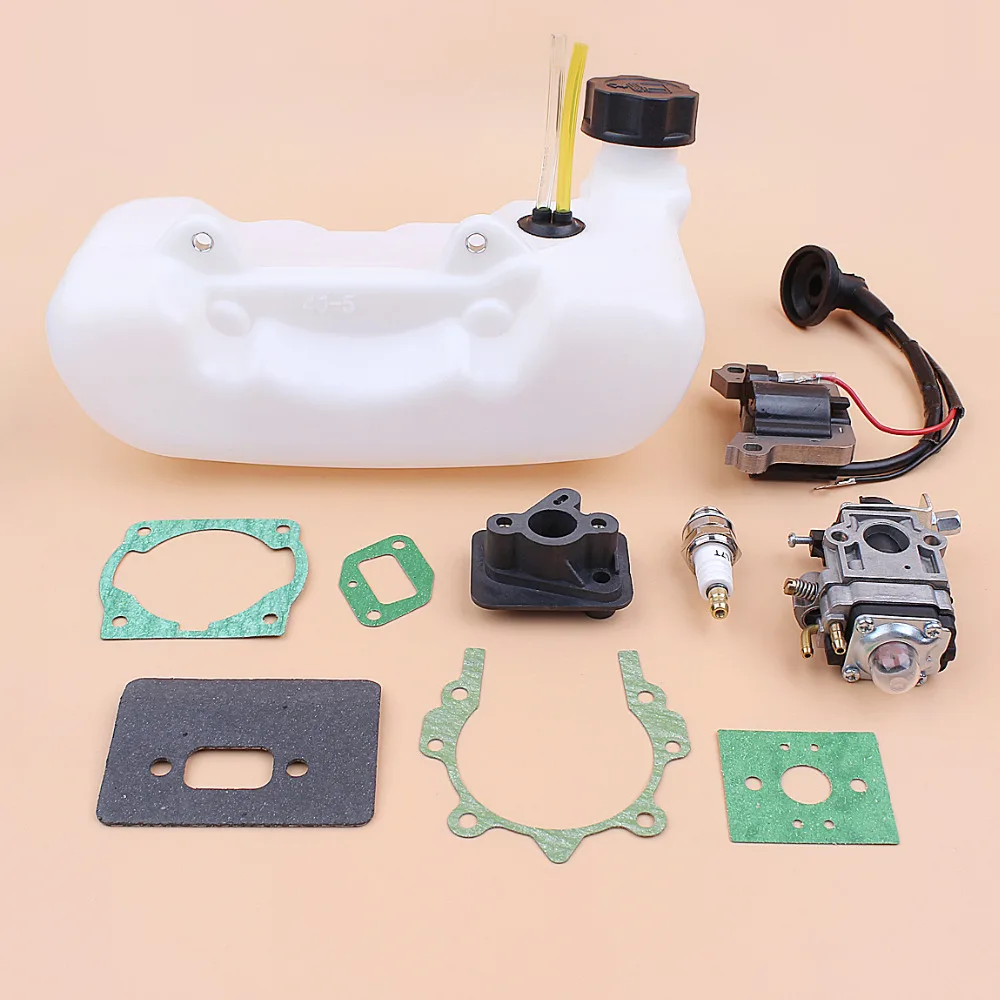 US $28.45 Carburetor Ignition Coil Fuel Tank 43cc 52cc 47cc 405 Cg430 Cg520 1e40f5 40f5 Tl43 Brush Cutter Brushcutter Middle Mouth