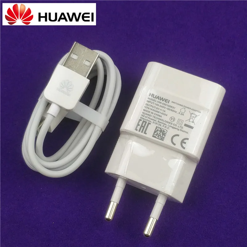 

Original EU Huawei y3 charger 5V/1A power adaptor charge micro usb cable for honor 3C 3X 4A 4C 4X G7 P7 P6 7x mobile Phone