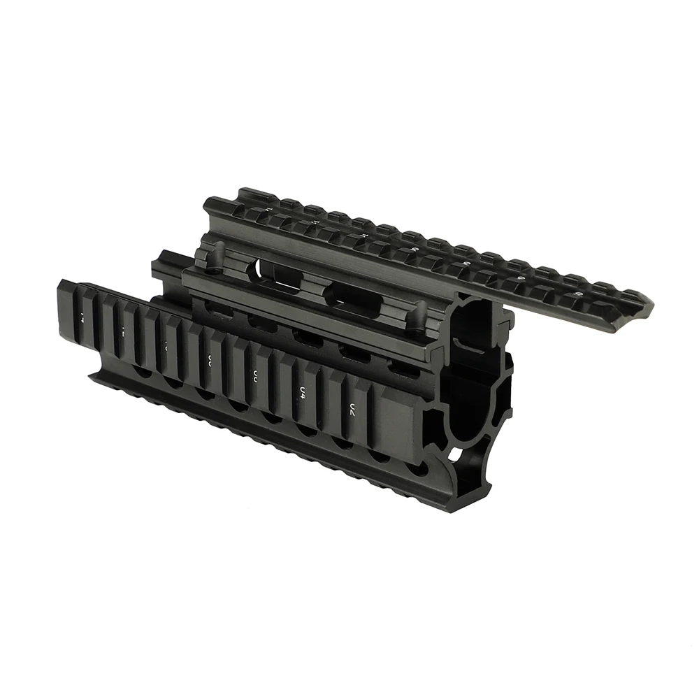 Montagem em Trilho Arma de Construção Universal Tático Quad Picatinny Romena Handguard 2 Peças Acessórios Riflescope Montagem ak 6 construção acessórios riflescope montagem