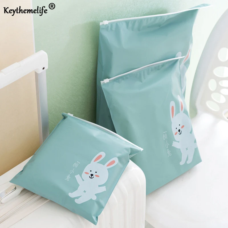 

3pcs/Set Travel Storage Bags for Clothes Tidy Organizer Pouch Suitcase Sealed bag EVA Suitcase Storage Bag B