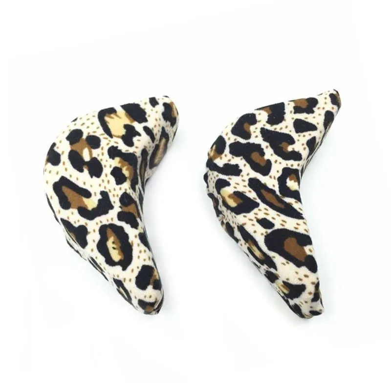 1 пара обуви мягкие пены колодки, дышащие туфли-лодочки на высоком каблуке передняя вставка Защитный колпачок для носка хлопок губка подкладка для защиты стопы - Цвет: Leopard