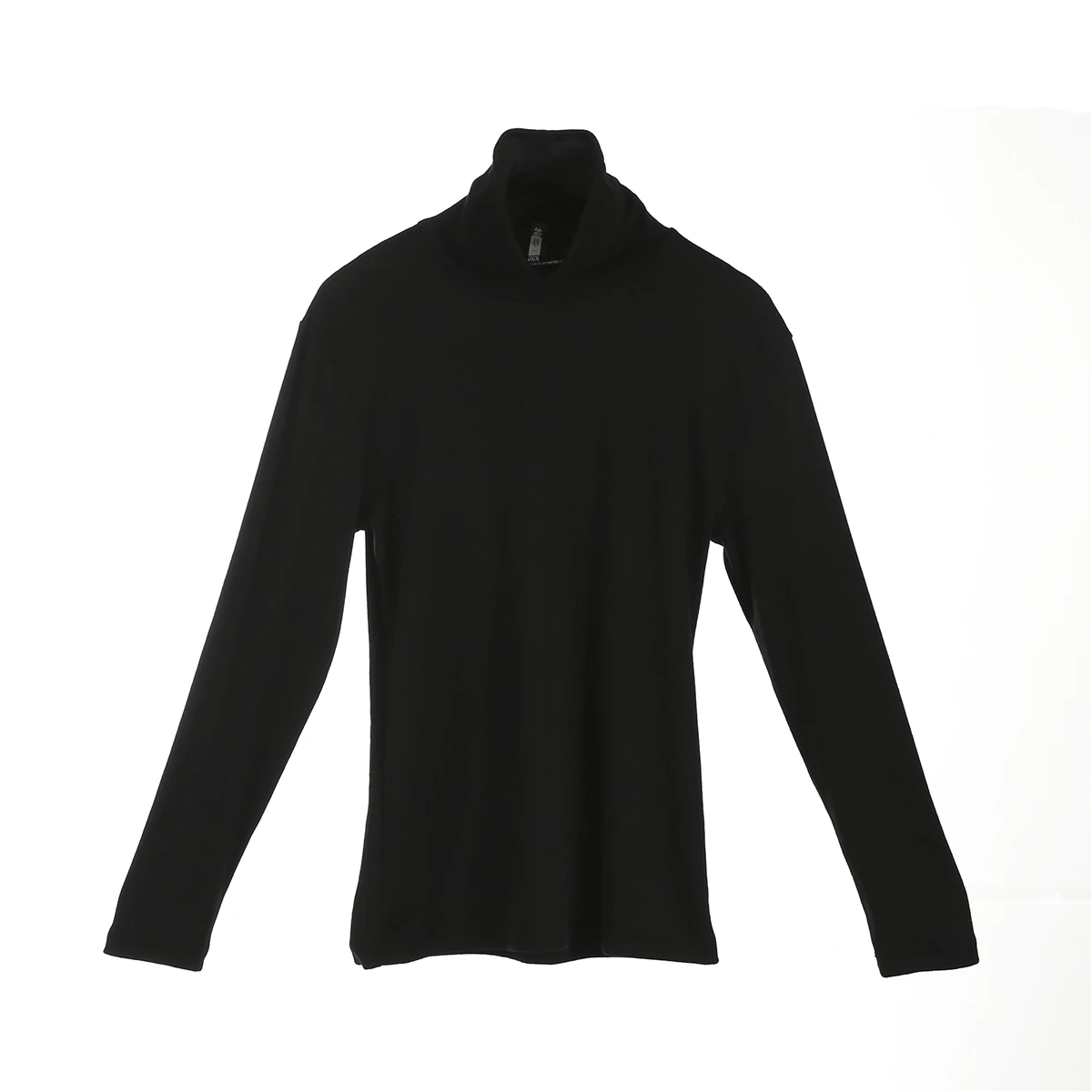 Хит, мужской облегающий вязаный пуловер с высоким воротом, водолазка, джемпер, свитер, топы, рубашка - Цвет: Черный