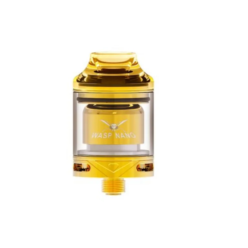 OUMIER WASP NANO RTA 2 мл емкость 23 мм распылитель W/Top Refill Дизайн& PCTG капельный наконечник электронная сигарета Vape Танк VS ОСА NANO RDTA - Цвет: Золотой