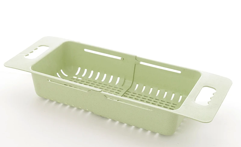 LIYIMENG Kitchen Plastic Sink Drain Basket Rack Organizer Scalable Tableware Vegetable Fruit Rack Storage Drain8