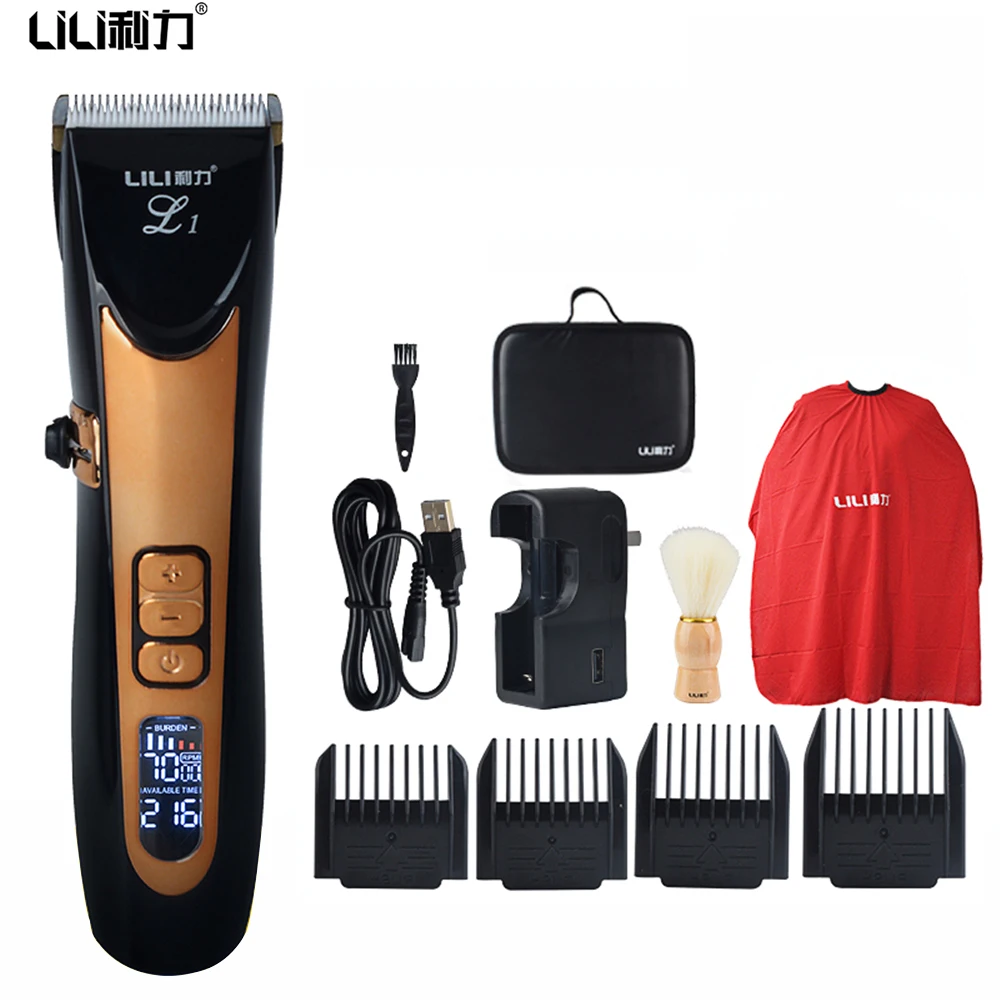 

Professional Electric Hair Trimmer clipper LED Display build-in Comb Hair Clipper Haircut Beard Trimmer Machine Razor for adult